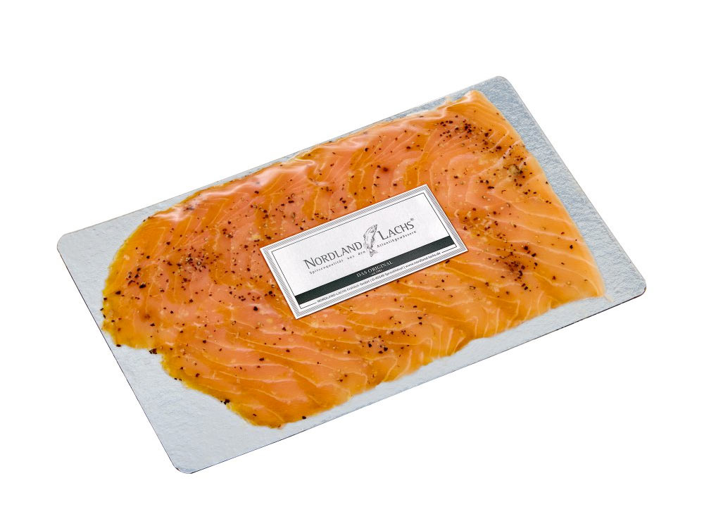 150g Zitrone Pfeffer Rauecherlachs Cut